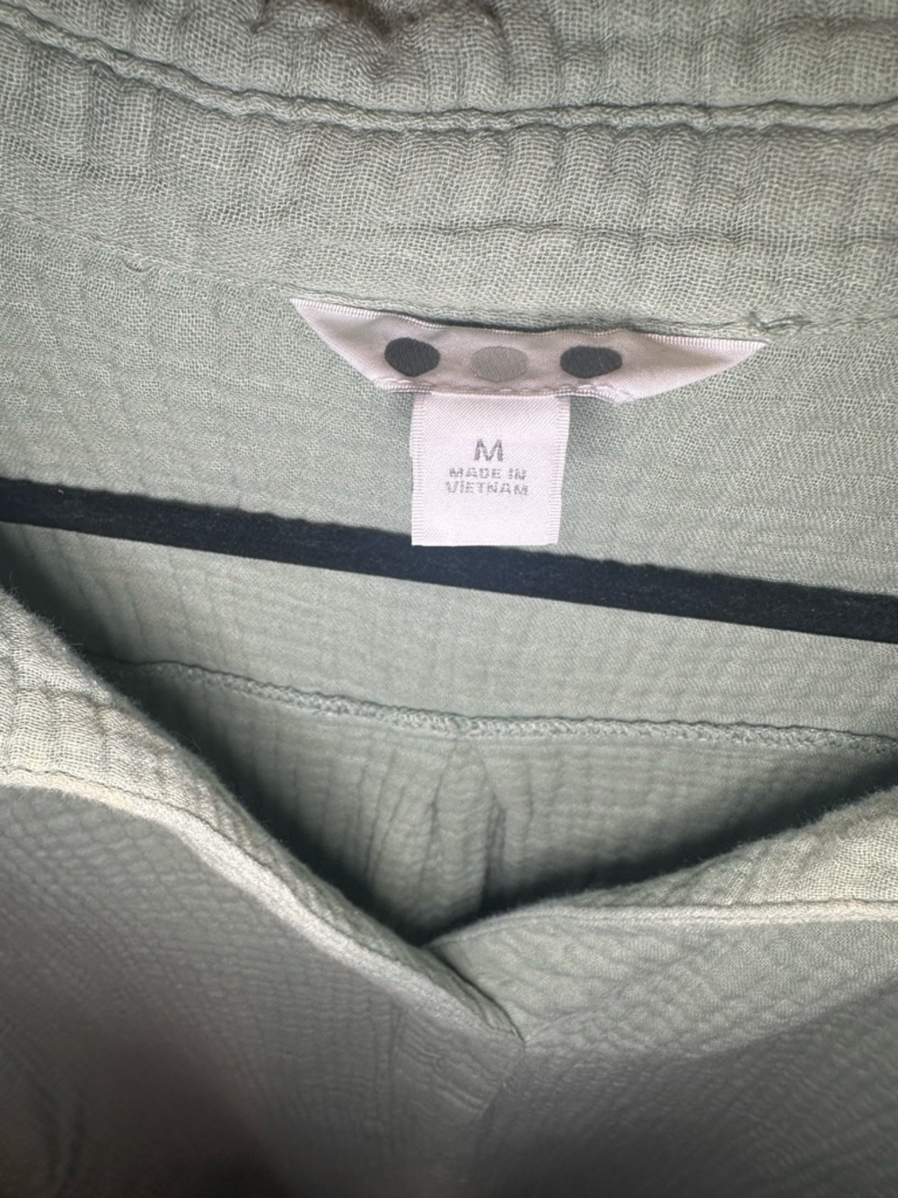 Mint Green Textured Gauze Casual Dress - Picture 6 of 6
